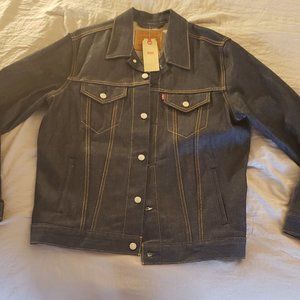 Levi's Men's Premium Trucker Jacket Size L Dark Rinse